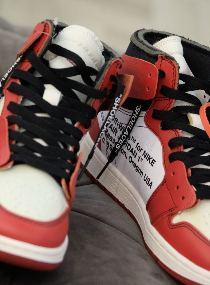 Jordan 1 Retro High Off-White x Nike AA3834-101 – Red/White
